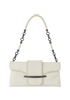 Shoulder Bag, £295, Handbags, White, Leather, Front view